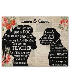Gearhuman 3D Dalmatian My Best Friend Custom Name Canvas GW260135 Canvas 1 Piece Non Frame M
