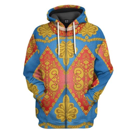 Gearhuman 3D David Bowie Custom Hoodie Apparel GL11084 3D Custom Fleece Hoodies Zip Hoodie S