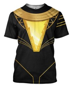Gearhuman 3D DC Black Adam Costume Custom Tshirt Apparel GW24083 3D T-shirt T-Shirt S 