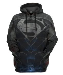 Gearhuman 3D DC Black Superman Custom Hoodie Apparel GN21092 3D Apparel Hoodie S 