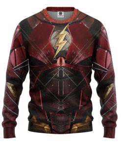 Gearhuman 3D DC The Flash Suit Custom Sweatshirt Apparel GW24095 Sweatshirt Sweatshirt S 