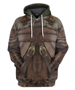 Gearhuman 3D D&D Drizzt Costume Custom Tshirt Hoodie Apparel GW23024 3D Apparel Hoodie S