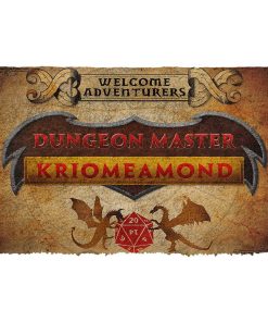 Gearhuman 3D D&D Dungeon Master Custom Name Doormat GW09031 Doormat Doormat S(15,8''x23,6'')