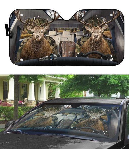 Gearhuman 3D Deer Custom Car Auto Sunshade GV061112 Auto Sunshade