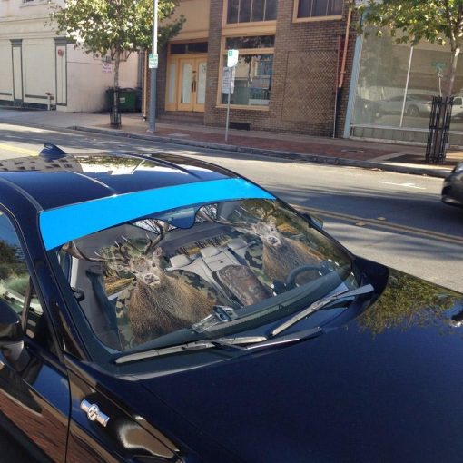 Gearhuman 3D Deer Custom Car Auto Sunshade GV061112 Auto Sunshade