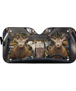 Gearhuman 3D Deer Custom Car Auto Sunshade GV061112 Auto Sunshade 57''x27.5'' 