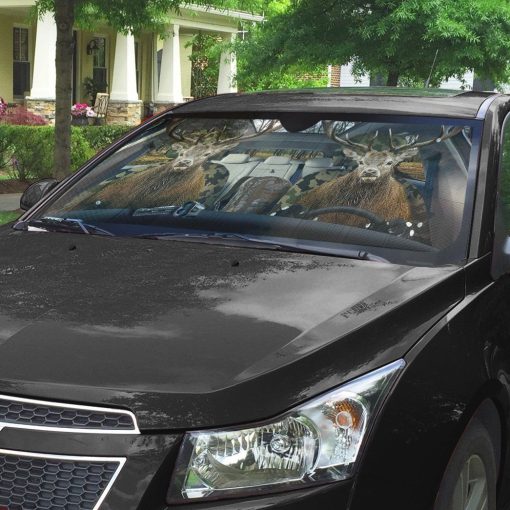 Gearhuman 3D Deer Custom Car Auto Sunshade GV061112 Auto Sunshade