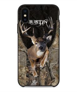 Gearhuman 3D Deer Hunting Custom Name Phonecase GB270113 Glass Phone Case Iphone X
