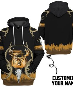 Gearhuman 3D Deer Hunting Custom Name Tshirt Hoodie Apparel GB02035 3D Apparel Hoodie S