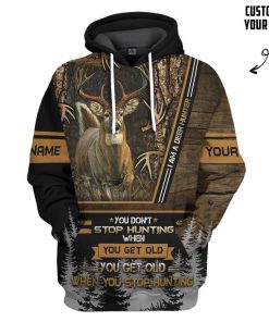 Gearhuman 3D Deer Hunting When You Get Old Custom Name Tshirt Hoodie Apparel GB23116 3D Apparel Hoodie S 