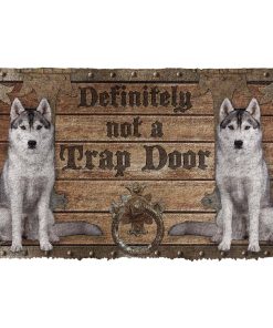 Gearhuman 3D Definitely Not A Trap Door Wolf Doormat GB11036 Doormat Doormat S(15,8''x23,6'')