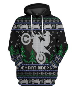 Gearhuman 3D Dirt Ride Braaap Ugly Christmas Sweater Tshirt Hoodie Apparel GV28109 3D Apparel Hoodie S