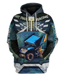 Gearhuman 3D Dirt Track Racing Custom Name Tshirt Hoodie Apparel GV12111 3D Apparel Hoodie S 