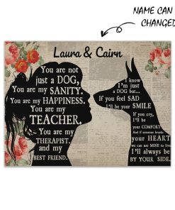 Gearhuman 3D Doberman My Best Friend Custom Name Canvas GW260119 Canvas 1 Piece Non Frame M