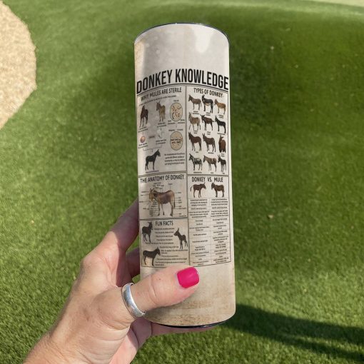 Gearhuman 3D Donkey Knowledge Giveashitometer Custom Tumbler GB01023 Tumbler