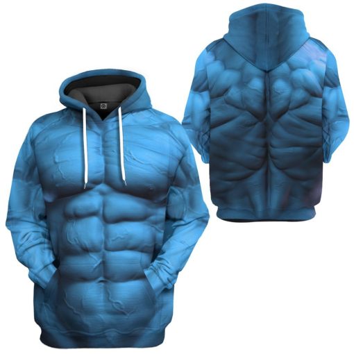 Gearhuman 3D Dr Manhattan Custom Hoodie Apparel GN28083 3D Custom Fleece Hoodies