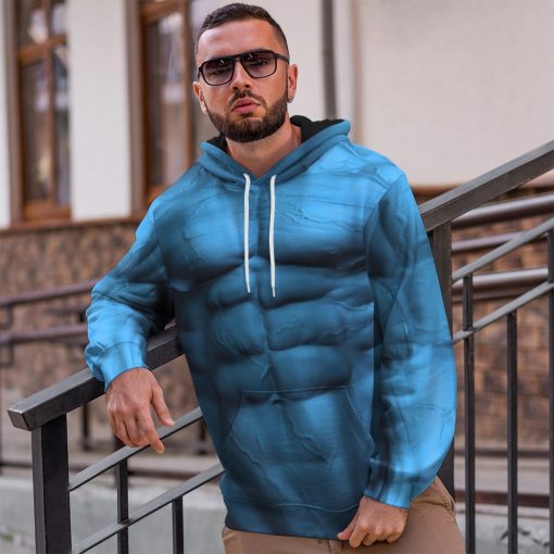 Gearhuman 3D Dr Manhattan Custom Hoodie Apparel GN28083 3D Custom Fleece Hoodies