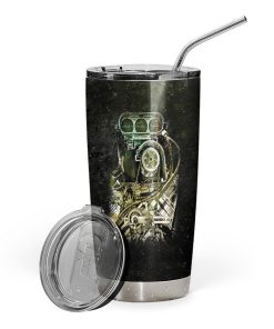 Gearhuman 3D Drag Racing Custom Name Design Insulated Vacuum Glitter Tumbler GV04115 Tumbler Black Short 20oz