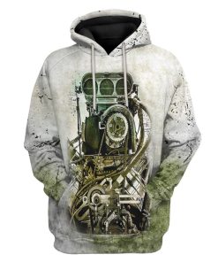 Gearhuman 3D Drag Racing Engine Custom Tshirt Hoodie Apparel GVC05114 3D Apparel Hoodie S 