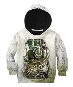 Gearhuman 3D Drag Racing Kids Custom Tshirt Hoodie Apparel GV051112 Kid 3D Apparel Kid Hoodie S'