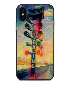 Gearhuman 3D Drag Racing Phonecase GK040111 Glass Phone Case Iphone X 