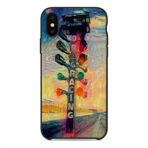 Gearhuman 3D Drag Racing Phonecase GK040111 Glass Phone Case Iphone X