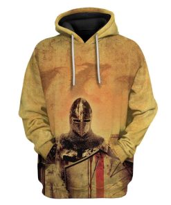 Gearhuman 3D Dragon Knight Templar Custom Hoodies Apparel GA19027 3D Custom Fleece Hoodies Hoodie S 