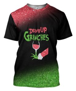 Gearhuman 3D Drink Up Grinches Custom Tshirt Apparel GW09102 3D T-shirt T-Shirt S 