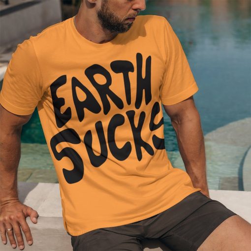 Gearhuman 3D Earth Sucks Custom Tshirt Apparel GN15092 3D T-shirt