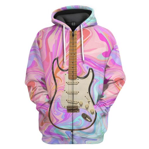 GearHuman 3D Electric guitar Custom Hoodies GR12012 3D Apparel Zip Hoodie S