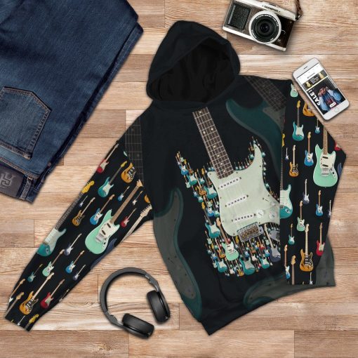 Gearhuman 3D Electric Guitar Custom Tshirt Hoodie Apparel GV05119 3D Apparel