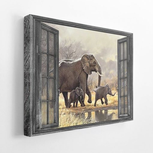 Gearhuman 3D Elephant Canvas GV22013 Canvas