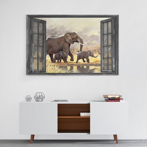 Gearhuman 3D Elephant Canvas GV22013 Canvas