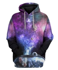 Gearhuman 3D Elon Musk smoking out space Hoodie Apparel GV16075 3D Custom Fleece Hoodies Hoodie S 