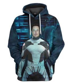 Gearhuman 3D Elon Musk The New Iron Man Custom Hoodie Apparel GL07061 3D Custom Fleece Hoodies Hoodie S