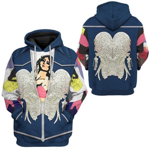 Gearhuman 3D Elton John Custom Hoodie Apparel GL030810 3D Custom Fleece Hoodies