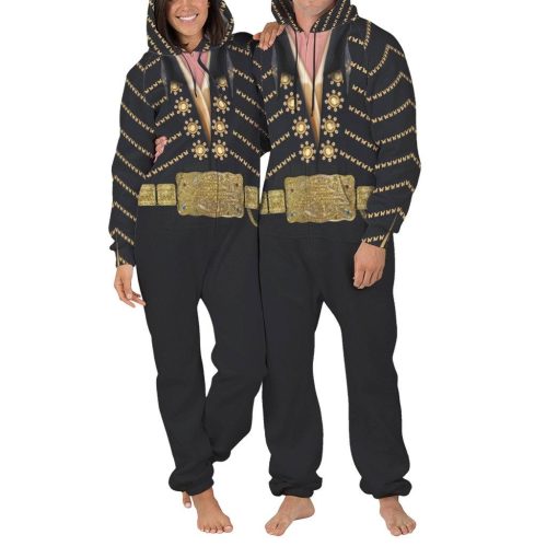 Gearhuman 3D Elvis Presley Black Jumpsuit GV27015 Jumpsuit