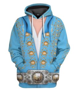 Gearhuman 3D Elvis Presley Custom Hoodie Apparel GL10085 3D Custom Fleece Hoodies Hoodie S 