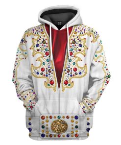 Gearhuman 3D EP Elvis Presley Suit Custom Tshirt Hoodie Apparel GV211015 3D Apparel Hoodie S 