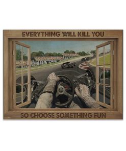 Gearhuman 3D Everything Will Kill You Racing GK25027 Canvas 1 Piece Non Frame M