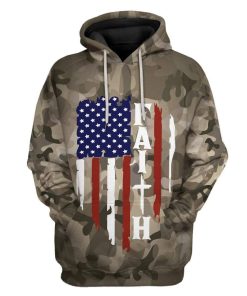 Gearhuman 3D Faith Camo Custom Hoodie Apparel GL22066 3D Custom Fleece Hoodies Hoodie S 