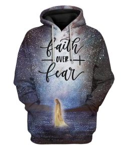 Gearhuman 3D Faith Over Fear Custom Hoodies Apparel GA25021 3D Custom Fleece Hoodies Hoodie S 