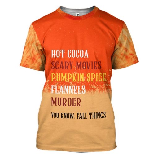 Gearhuman 3D Fall Things Custom Tshirt Apparel GW29097 3D T-shirt T-Shirt S