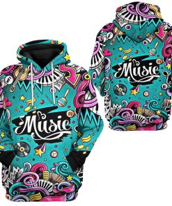 GearHuman 3D Fashion Musical Instruments Cutsom Shirt GR12014 3D Apparel 