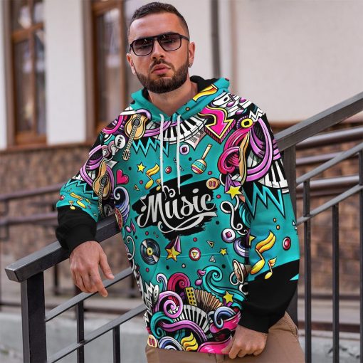 GearHuman 3D Fashion Musical Instruments Cutsom Shirt GR12014 3D Apparel