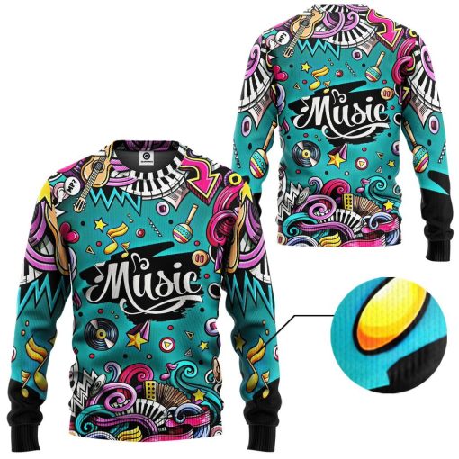 GearHuman 3D Fashion Musical Instruments Cutsom Shirt GR12014 3D Apparel