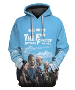 Gearhuman 3D Fast And Furious 20 Years Custom Hoodie Apparel GL18053 3D Custom Fleece Hoodies Hoodie S 