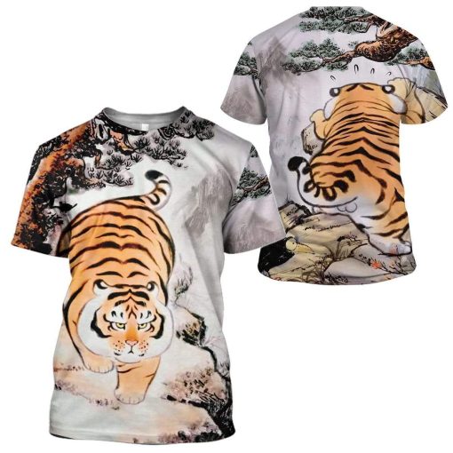 Gearhuman 3D Fat Tiger Custom T-Shirts Hoodies Apparel AN-TA1202204 3D Custom Fleece Hoodies
