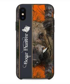 Gearhuman 3D Ferocious Boar Hunter Custom Phone Case GV091117 Glass Phone Case Iphone X 