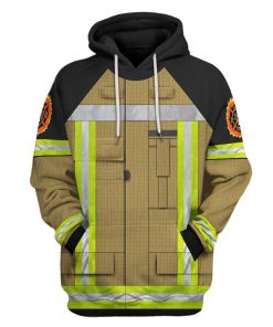 Gearhuman 3D Firefighter Uniform Custom Name Tshirt Hoodie Apparel GB180216 3D Apparel Hoodie S